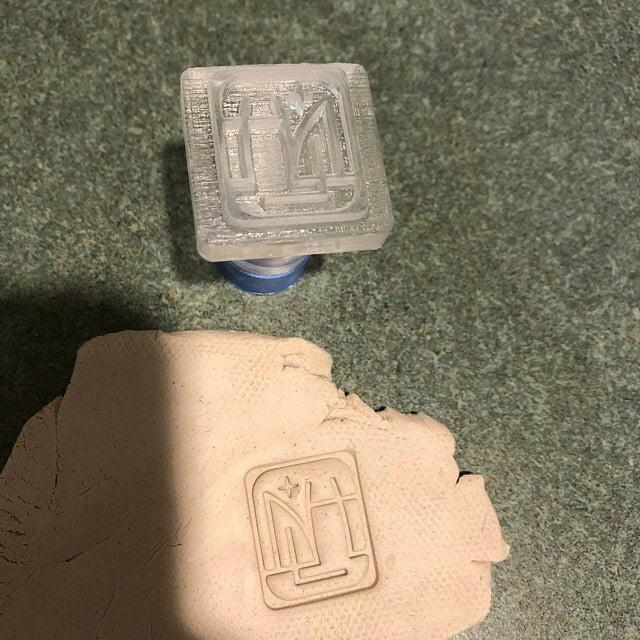 Custom Pottery Stamp, Custom Clay Stamp, Initial Ceramic Stamp, Custom Soap  Stamp in Brass, Personalized Signature Brass Stamp for Pottery 