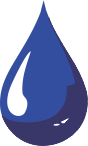 blue fabric ink color droplet