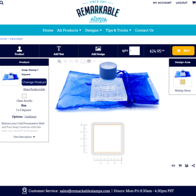 stamp designer screenshot