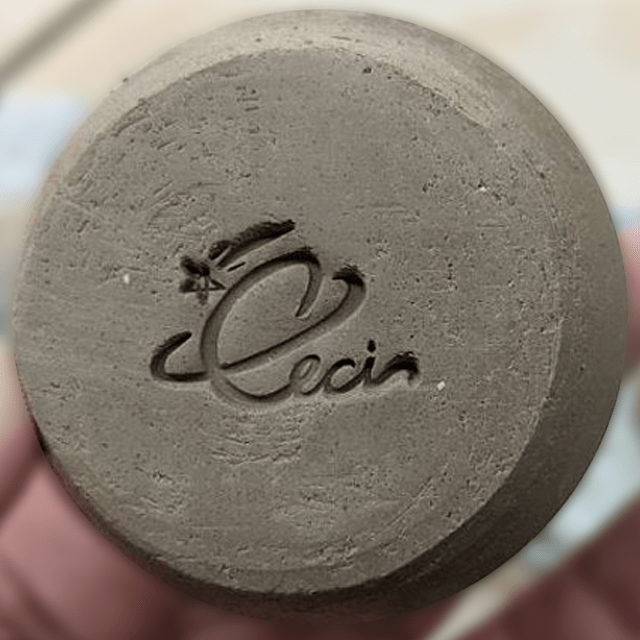 Round Pottery Stamp impression example