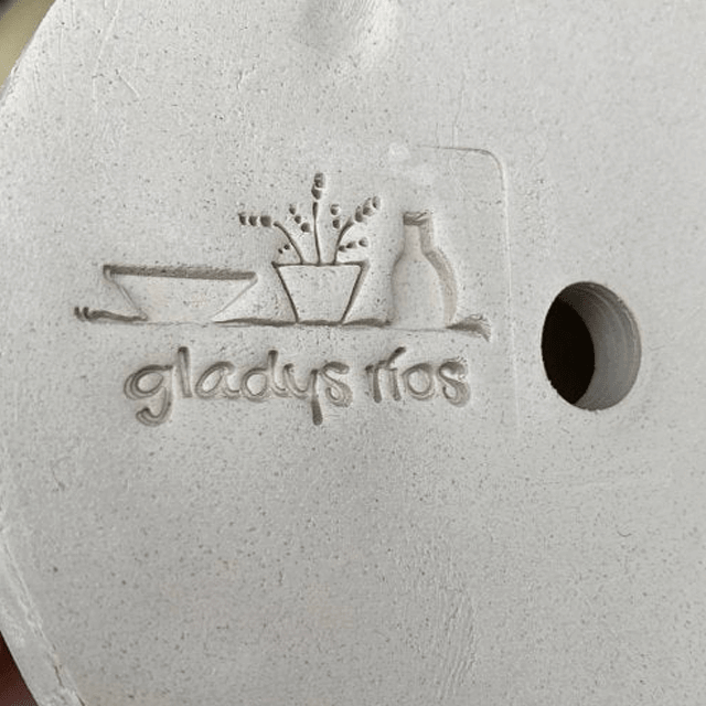 Rectangle Pottery Stamp impression example