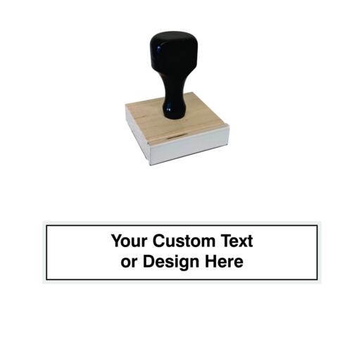 Wood Handle Rubber Stamp 1 x 5 Thumbnail