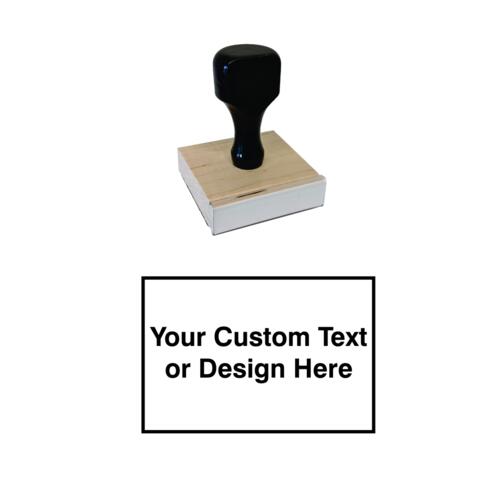Wood Handle Rubber Stamp 2 x 3 Thumbnail
