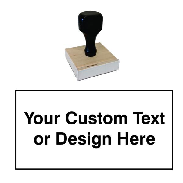 Wood Handle Rubber Stamp 3 x 6 Thumbnail