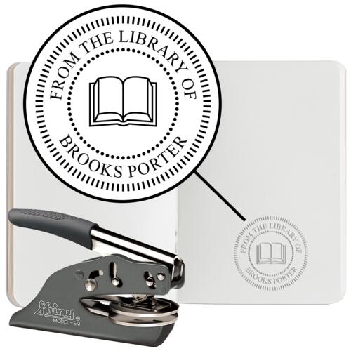 Book Embosser #1 - Hand Embosser - Round Thumbnail