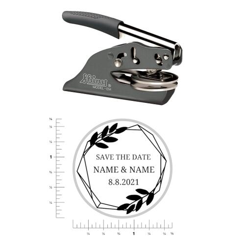 Save the Date #6 - Hand Embosser - Round Thumbnail