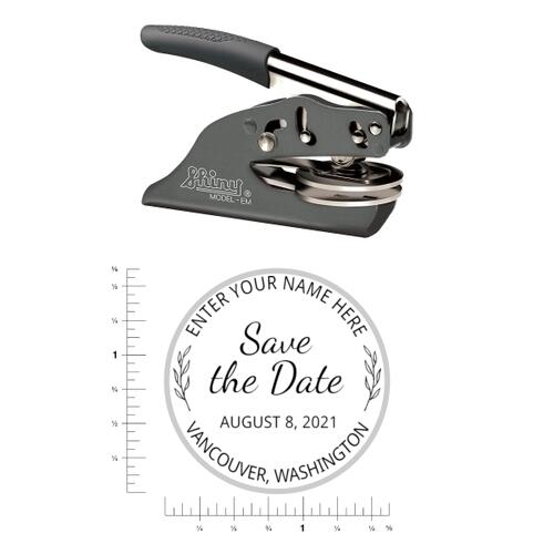Save the Date #9 - Hand Embosser - Round Thumbnail