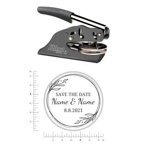 Save the Date #10 - Hand Embosser - Round Thumbnail