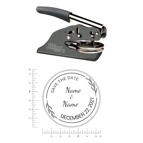 Save the Date #14 - Hand Embosser - Round Thumbnail