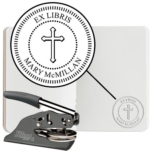 Book Embosser #4 - Hand Embosser - Round Thumbnail