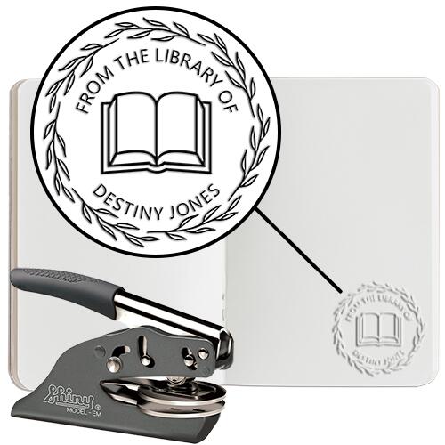 Book Embosser #5 - Hand Embosser - Round Thumbnail