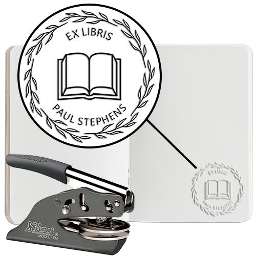 Book Embosser #6 - Hand Embosser - Round Thumbnail