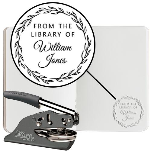 Book Embosser #8 - Hand Embosser - Round Thumbnail