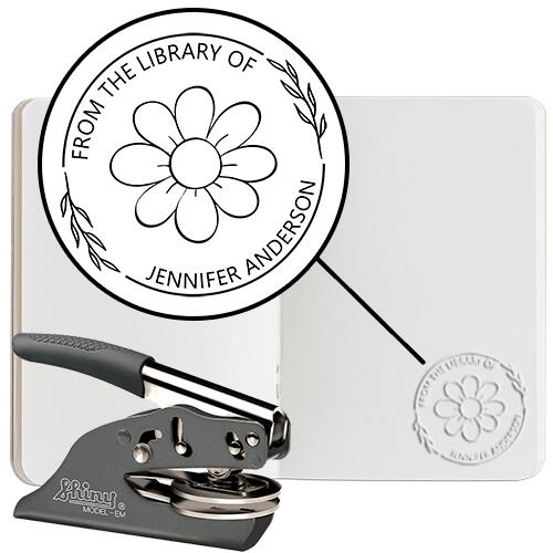 Book Embosser #9 - Hand Embosser - Round Thumbnail