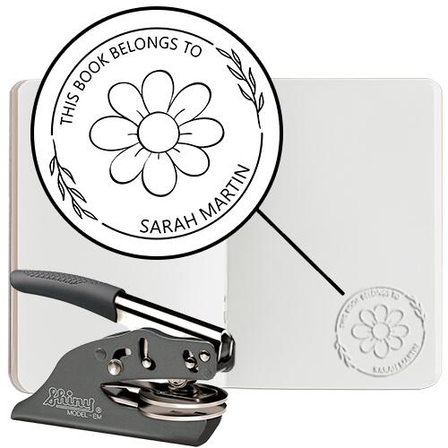 Book Embosser #10 - Hand Embosser - Round Thumbnail