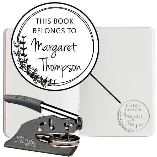 Book Embosser #11 - Hand Embosser - Round Thumbnail