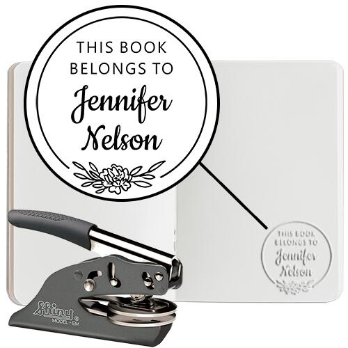 Book Embosser #13 - Hand Embosser - Round Thumbnail