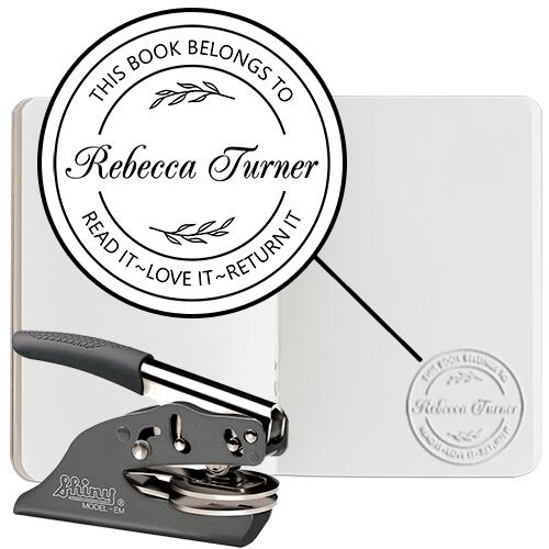 Book Embosser #16 - Hand Embosser - Round Thumbnail