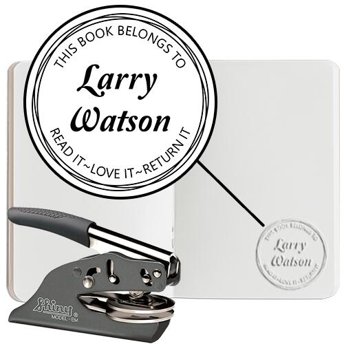 Book Embosser #17 - Hand Embosser - Round Thumbnail