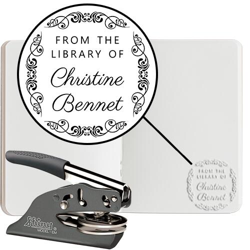 Book Embosser #19 - Hand Embosser - Round Thumbnail