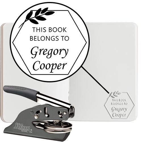 Book Embosser #20 - Hand Embosser - Round Thumbnail