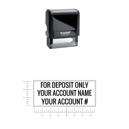 Check Endorsement - For Deposit Only - Rectangle Stamp 4912 Thumbnail