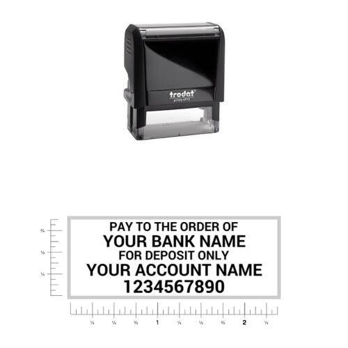 Standard Check Endorsement - Rectangle Stamp 4913 Thumbnail