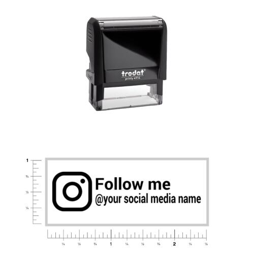 Follow Me - Rectangle Stamp 4914 Thumbnail