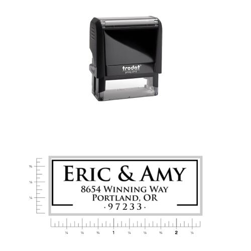 Return Address 12 - Rectangle Stamp 4913 Thumbnail