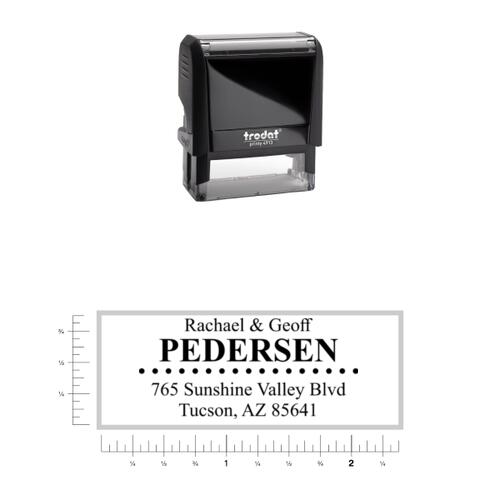 Return Address 21 - Rectangle Stamp 4913 Thumbnail