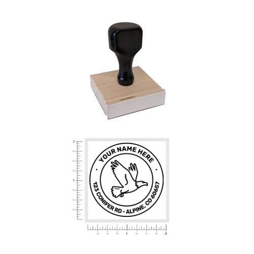 Outdoor Address #23 - Wood Handle Rubber Stamp 2 x 2 Thumbnail