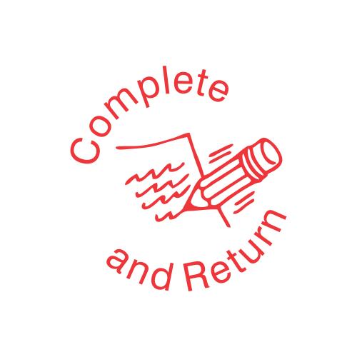 Complete and Return - Teachers Stamp Thumbnail