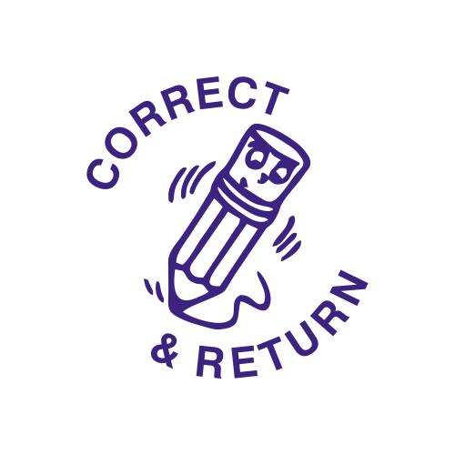 Correct and Return - Teachers Stamp Thumbnail