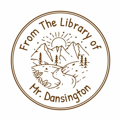 From the Library of - Custom Teacher Stamp Thumbnail