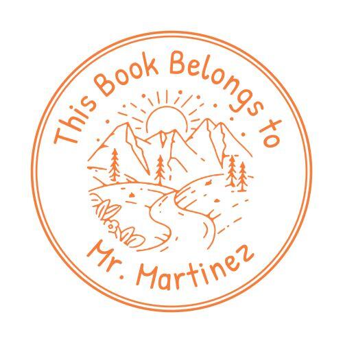 This Book Belongs To - Custom Teachers Stamp Thumbnail