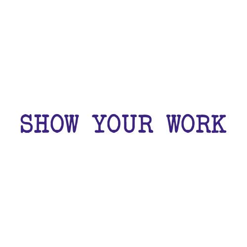 SHOW YOUR WORK - Teacher Stamp Thumbnail