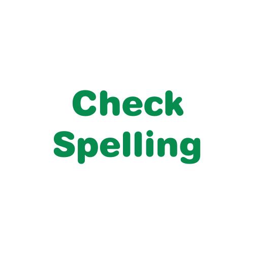 Check Spelling - Teacher Stamp Thumbnail