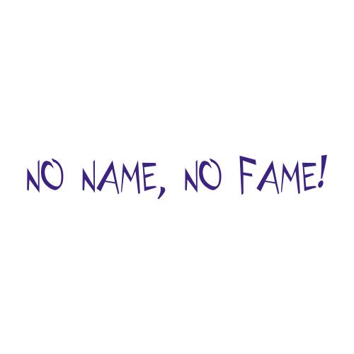 No Name, No Fame - Teacher Stamp Thumbnail