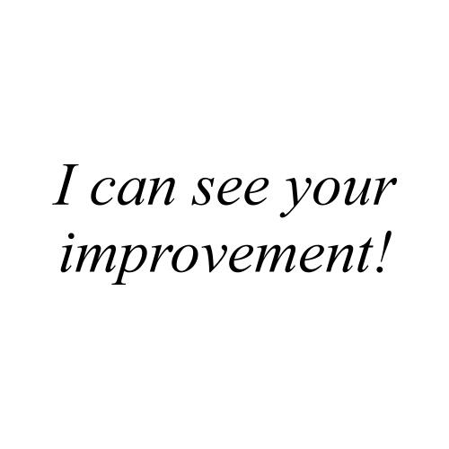 I can see your improvement! - Teacher Stamp Thumbnail