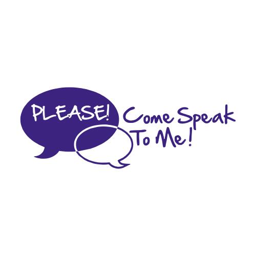 Come Speak to Me! - Teacher Stamp Thumbnail