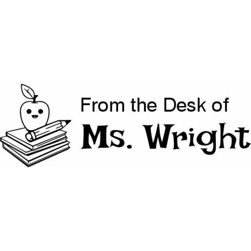 From The Desk Of - Custom Teacher Stamp #1 Thumbnail