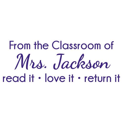 From The Classroom Of - Custom Teacher Stamp #2 Thumbnail
