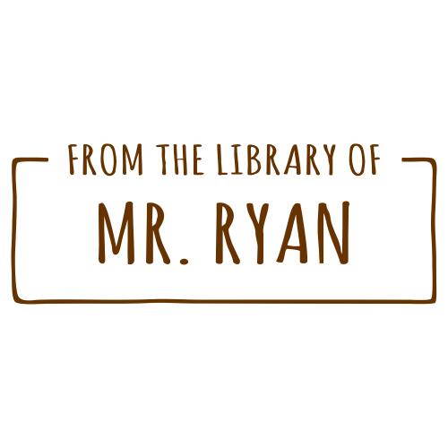 From The Library Of - Custom Teacher Stamp #5 Thumbnail