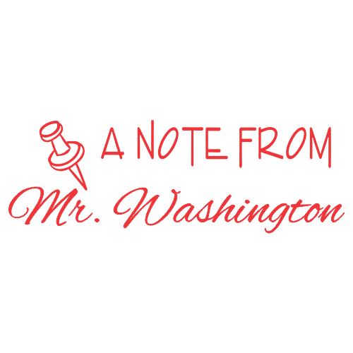 A Note From - Custom Teacher Stamp #6 Thumbnail