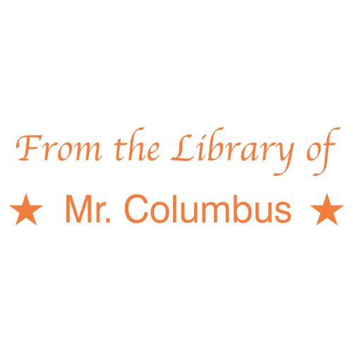 From The Library Of - Custom Teacher Stamp #7 Thumbnail