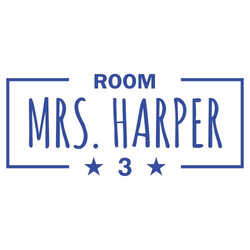 Room # - Custom Teacher Stamp #9 Thumbnail