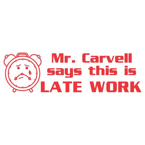 Late Work - Custom Teacher Stamp #25 Thumbnail