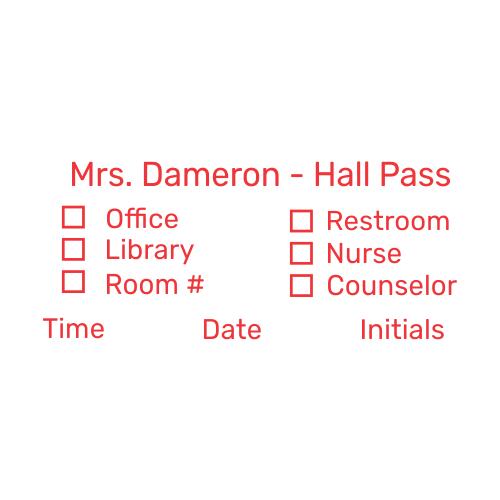 Teacher Hall Pass Stamp #1 Thumbnail