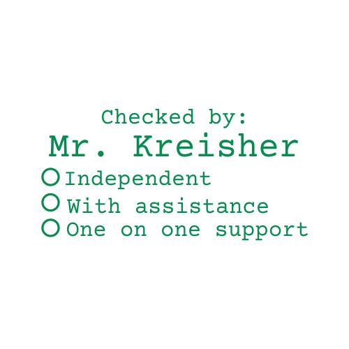 Checked By Teacher Stamp #1 Thumbnail