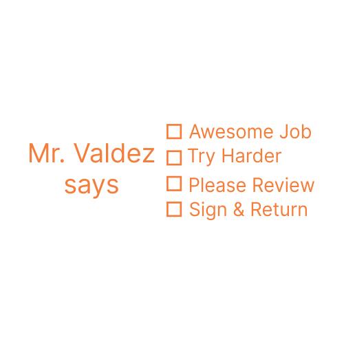 Teacher Says - Checkbox Stamp #2 Thumbnail